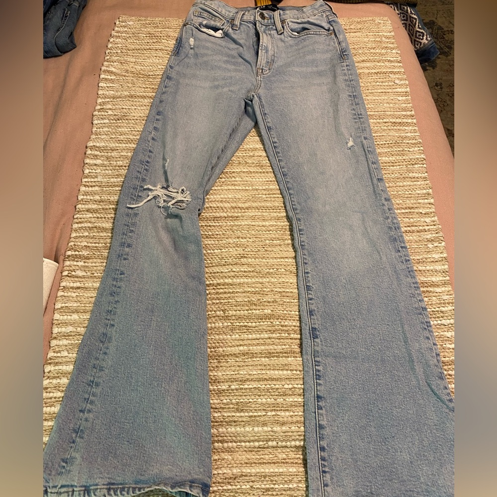 ‼️distressed 70s flare jean‼️